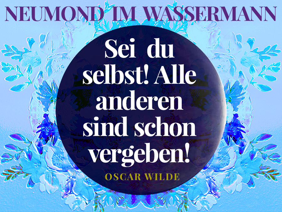  Neumond im Wassermann am 15.02.2018 - BLUMOON ASTROLOGIE Illustration 