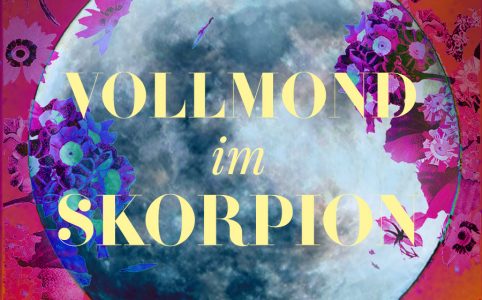 Vollmond im Skorpion, Illustration und © Claudia Hohlweg für Blumoon