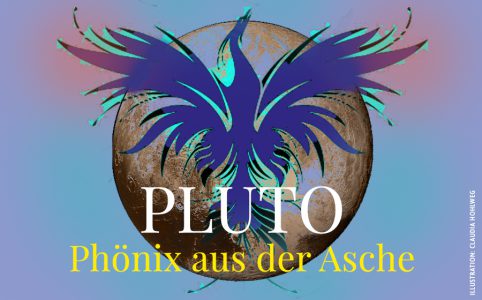 Farbige Illustration für den Beitrag über Pluto