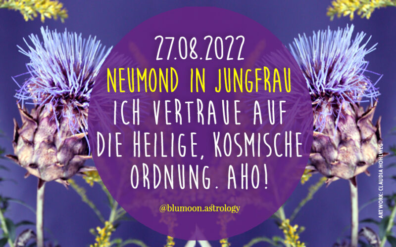 2022 Neumond Jungfrau, Artwork und © Claudia Hohlweg für Blumoon