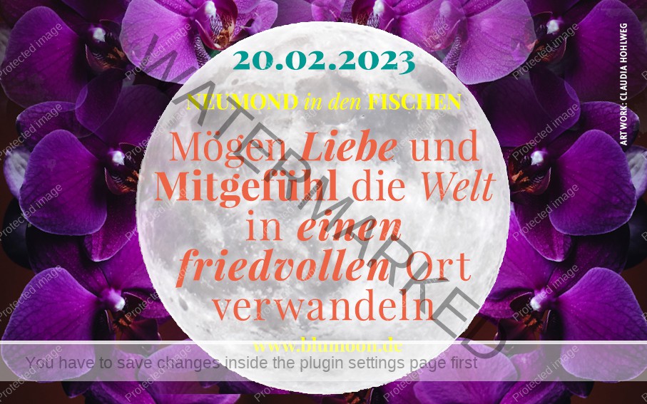 Neumond in den Fischen 20.02.2023 BLUMOON ASTROLOGIE