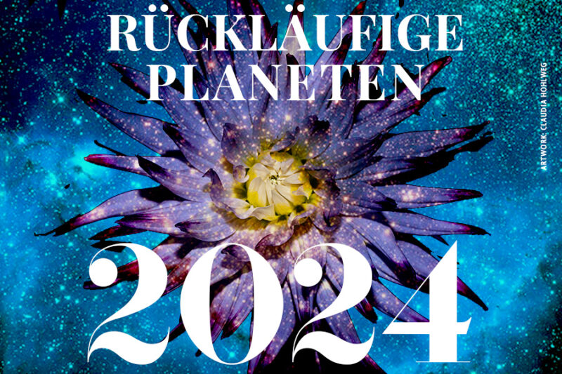 Rückläufige Planeten 2024, Artwork und © Claudia Hohlweg für BLUMOON