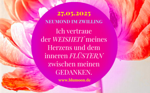 2025 Neumond Zwilling 27.05.25.2025, Artwork und © Claudia Hohlweg für BLUMOON
