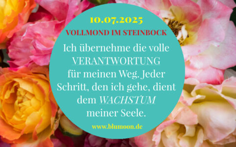 2025 Vollmond Steinbock, Artwork und © Claudia Hohlweg für BLUMOON