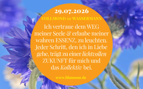 2026 Vollmond Löwe, Artwork und © Claudia Hohlweg für BLUMOON